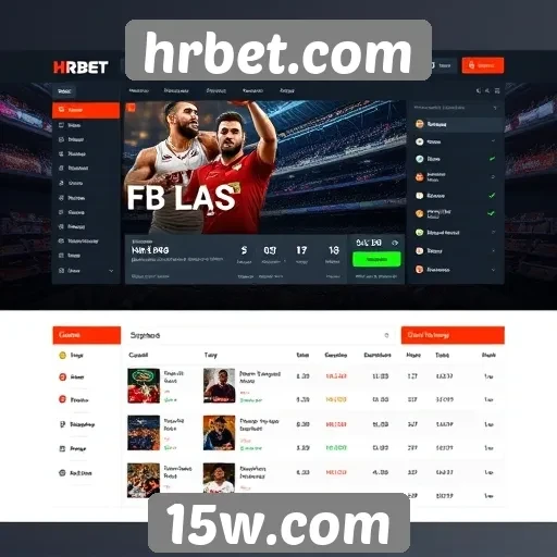 Análise da interface do usuário do hrbet.com